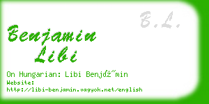 benjamin libi business card